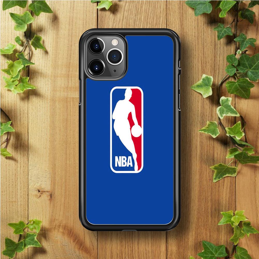 NBA Logo iPhone 11 Pro Case-Rubber / Black (2D Case)-Xtracase