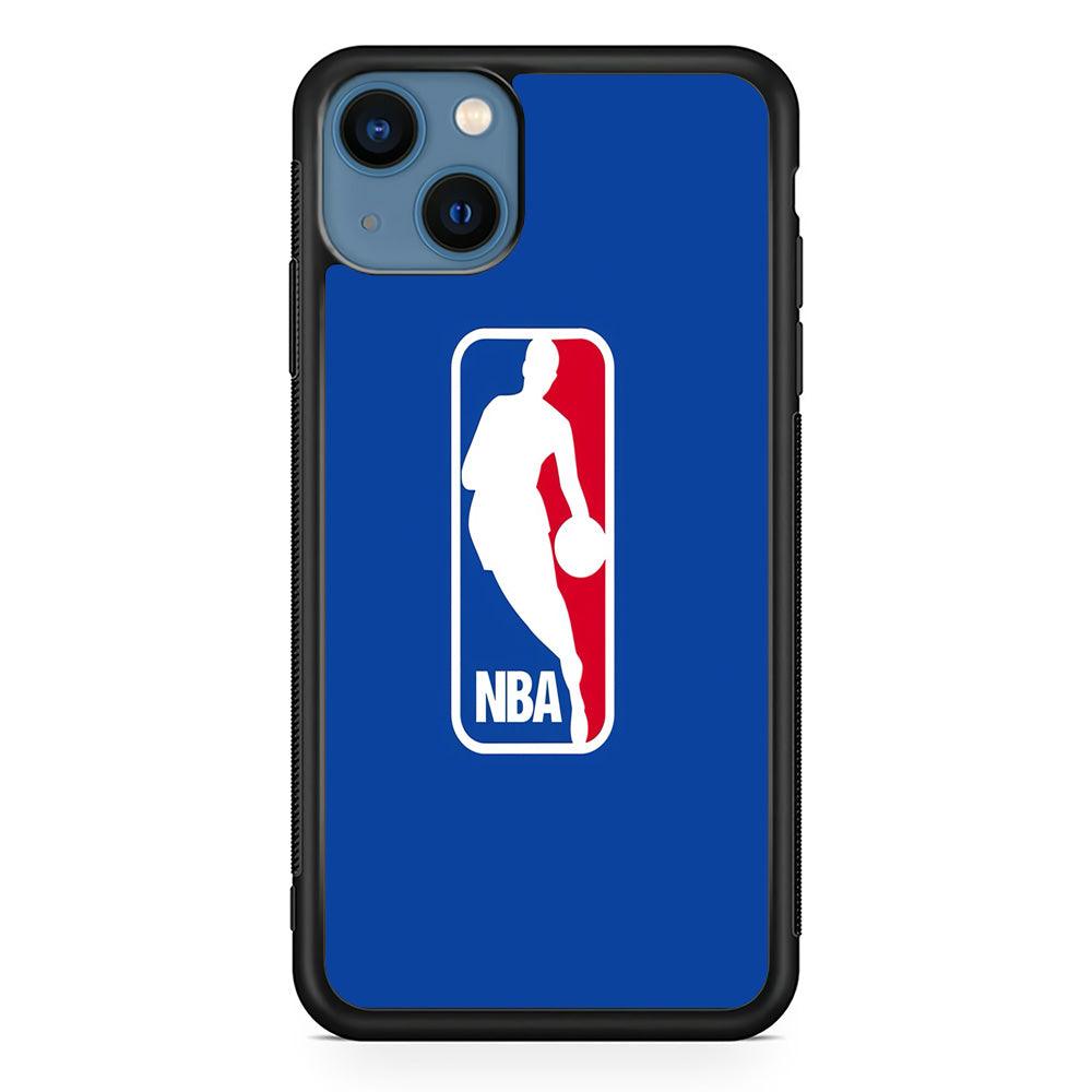 NBA Logo iPhone 13 Mini Case-Rubber / Black (2D Case)-Xtracase