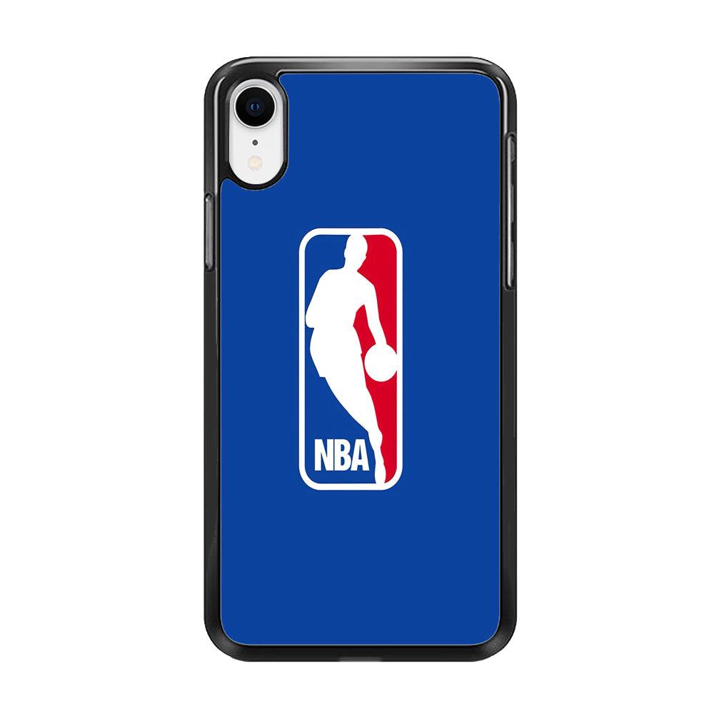 NBA Logo iPhone XR Case-Rubber / Black (2D Case)-Xtracase