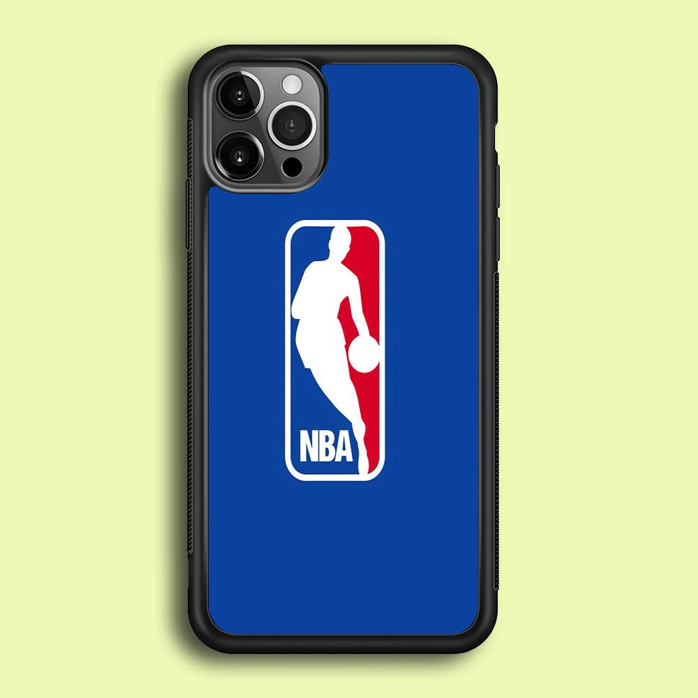 NBA Logo iPhone 12 Pro Max Case-Rubber / Black (2D Case)-Xtracase