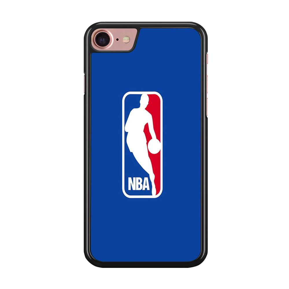 NBA Logo iPhone SE 2020 Case-Rubber / Black (2D Case)-Xtracase