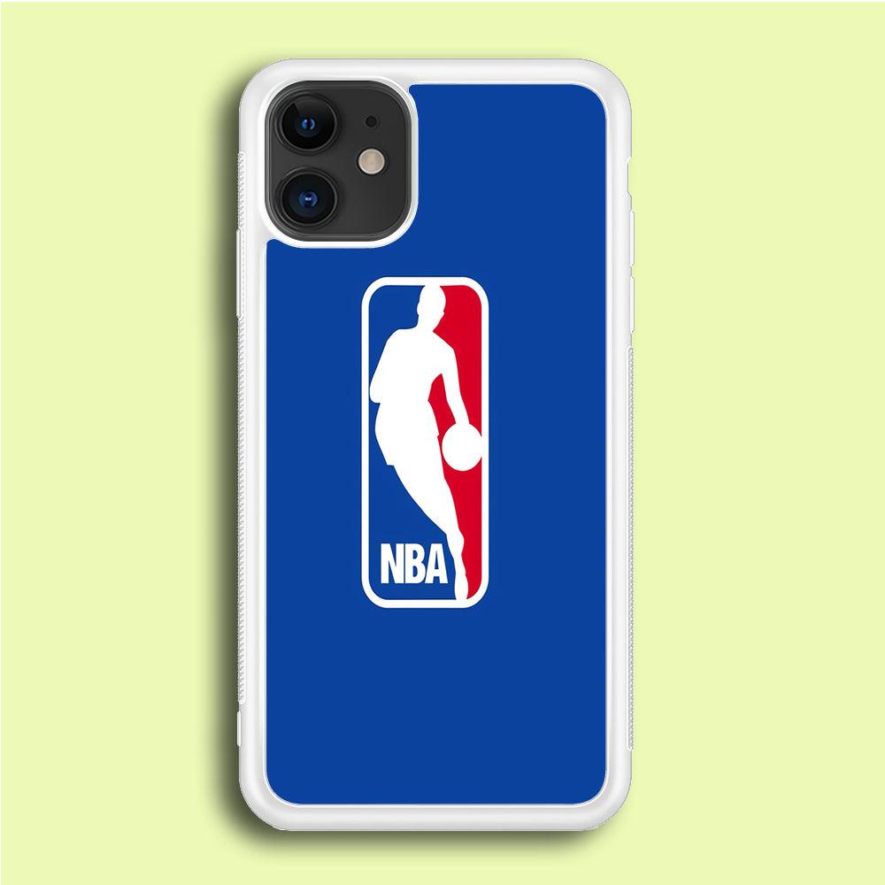 NBA Logo iPhone 12 Mini Case-Rubber / White (2D Case)-Xtracase
