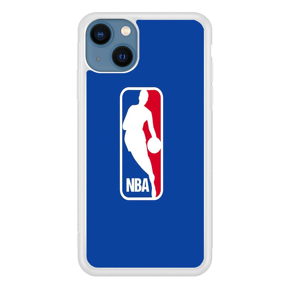 NBA Logo iPhone 13 Mini Case-Rubber / White (2D Case)-Xtracase