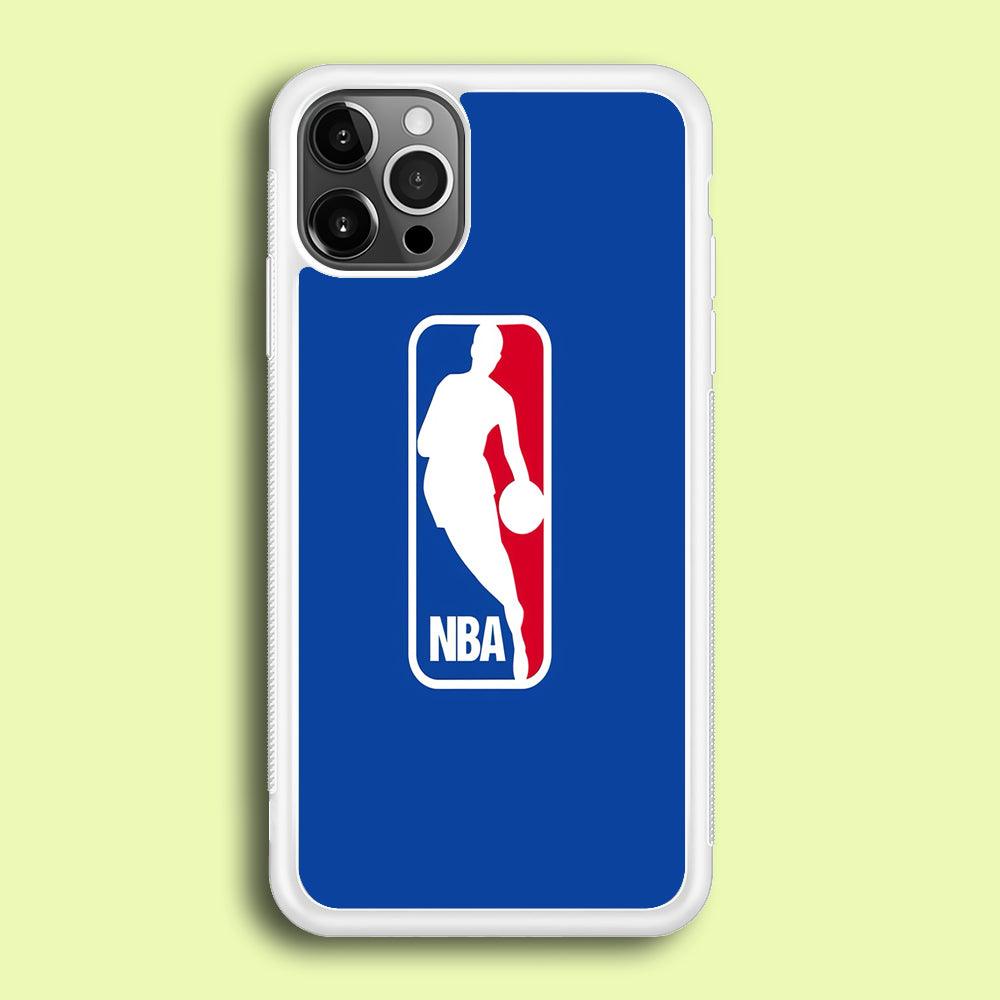 NBA Logo iPhone 12 Pro Case-Rubber / White (2D Case)-Xtracase