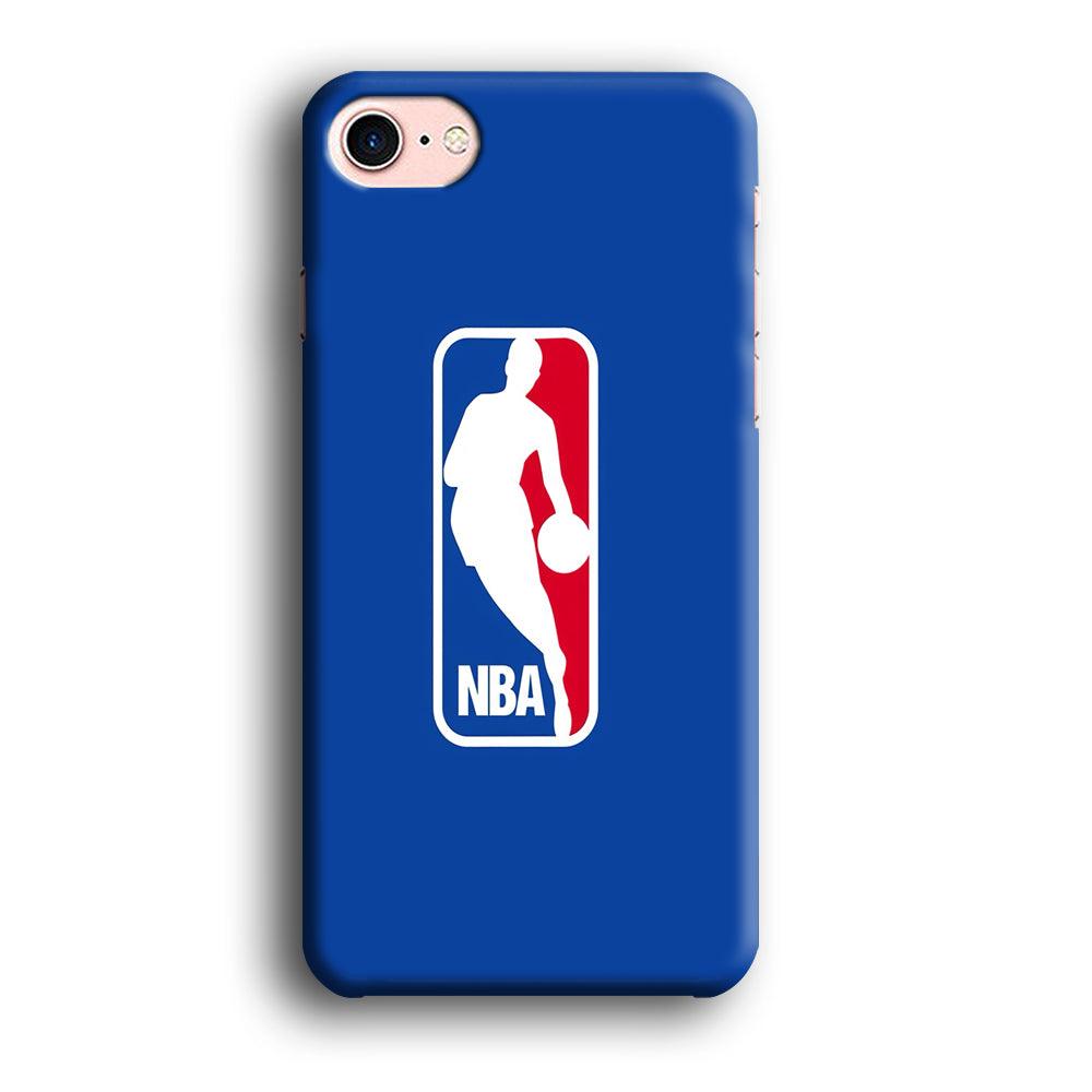 NBA Logo iPhone SE 2020 Case-Plastic / Full Wrap (3D Case)-Xtracase
