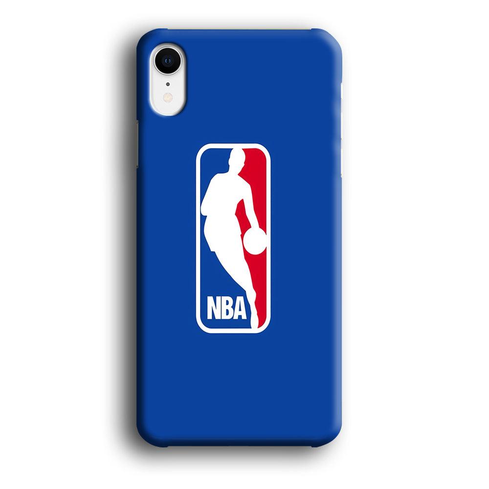 NBA Logo iPhone XR Case-Plastic / Full Wrap (3D Case)-Xtracase