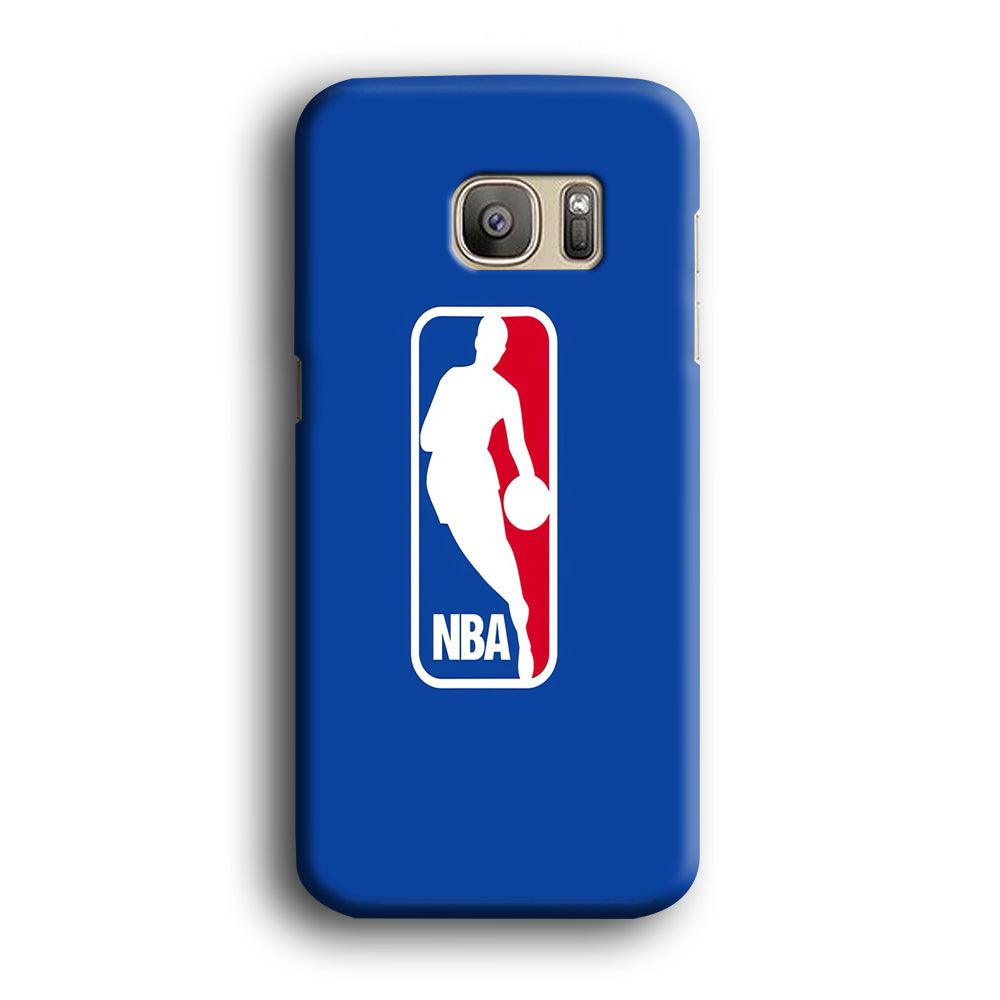 NBA Logo Samsung Galaxy S7 Edge Case-Plastic / Full Wrap (3D Case)-Xtracase