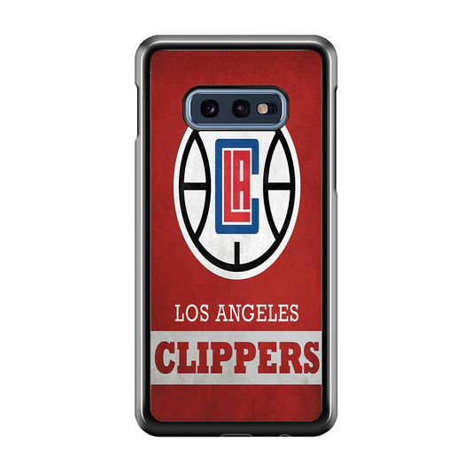 NBA Los Angeles Clippers Basketball 001 Samsung Galaxy S10E Case-Plastic / Full Wrap (3D Case)-Xtracase