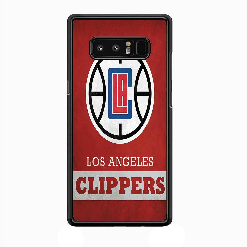 NBA Los Angeles Clippers Basketball 001 Samsung Galaxy Note 8 Case-Plastic / Full Wrap (3D Case)-Xtracase