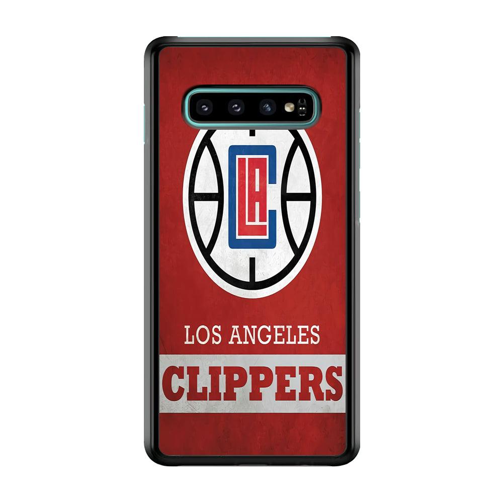 NBA Los Angeles Clippers Basketball 001 Samsung Galaxy S10 Case-Plastic / Full Wrap (3D Case)-Xtracase