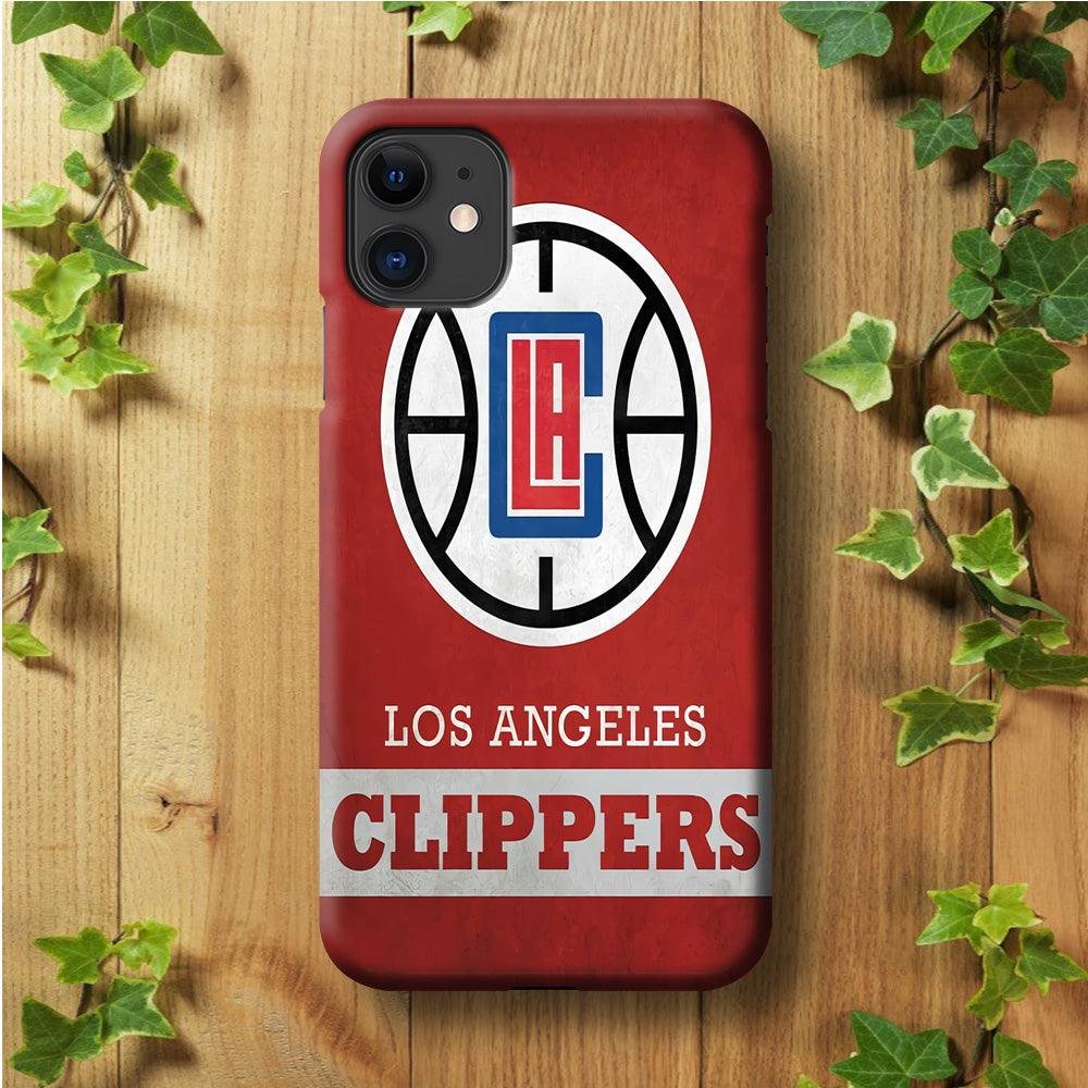 NBA Los Angeles Clippers Basketball 001 iPhone 11 Case-Plastic / Full Wrap (3D Case)-Xtracase