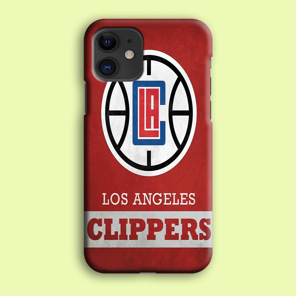 NBA Los Angeles Clippers Basketball 001 iPhone 12 Mini Case-Plastic / Full Wrap (3D Case)-Xtracase