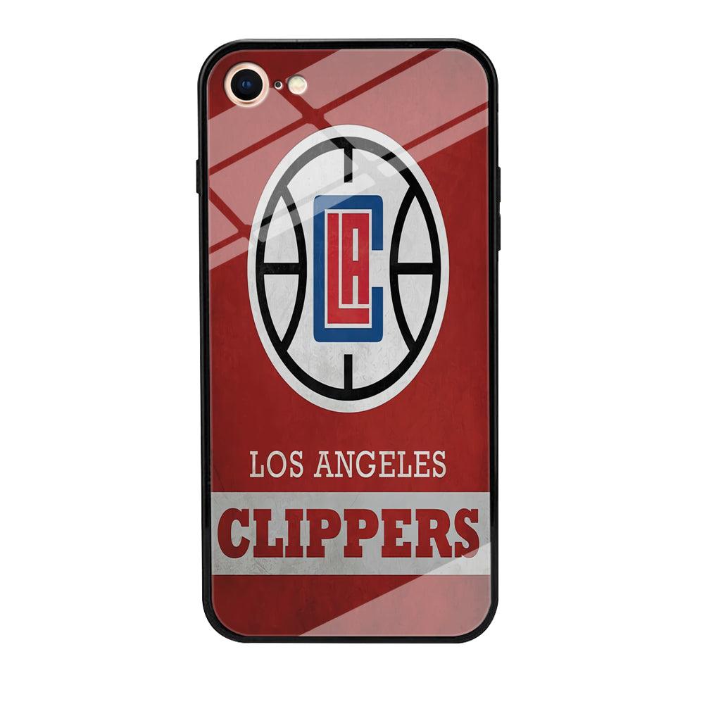 NBA Los Angeles Clippers Basketball 001 iPhone 8 Case-Tempered Glass Case-Xtracase