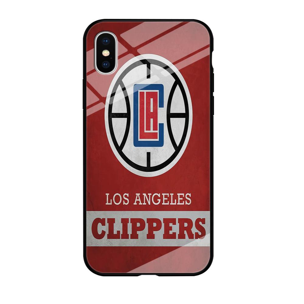 NBA Los Angeles Clippers Basketball 001 iPhone X Case-Tempered Glass Case-Xtracase
