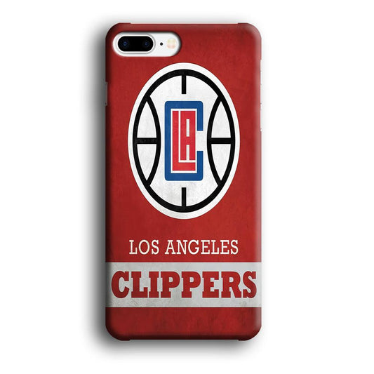 NBA Los Angeles Clippers Basketball 001 iPhone 8 Plus Case-Plastic / Full Wrap (3D Case)-Xtracase