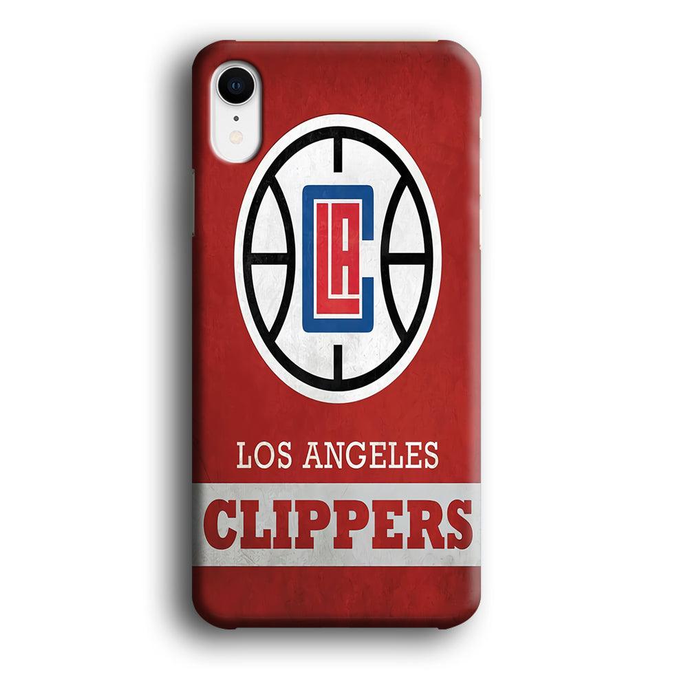 NBA Los Angeles Clippers Basketball 001 iPhone XR Case-Plastic / Full Wrap (3D Case)-Xtracase