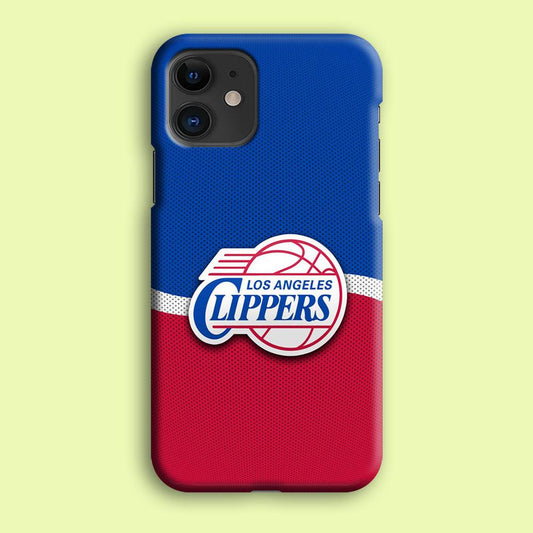 NBA Los Angeles Clippers Basketball 002 iPhone 12 Mini Case-Plastic / Full Wrap (3D Case)-Xtracase