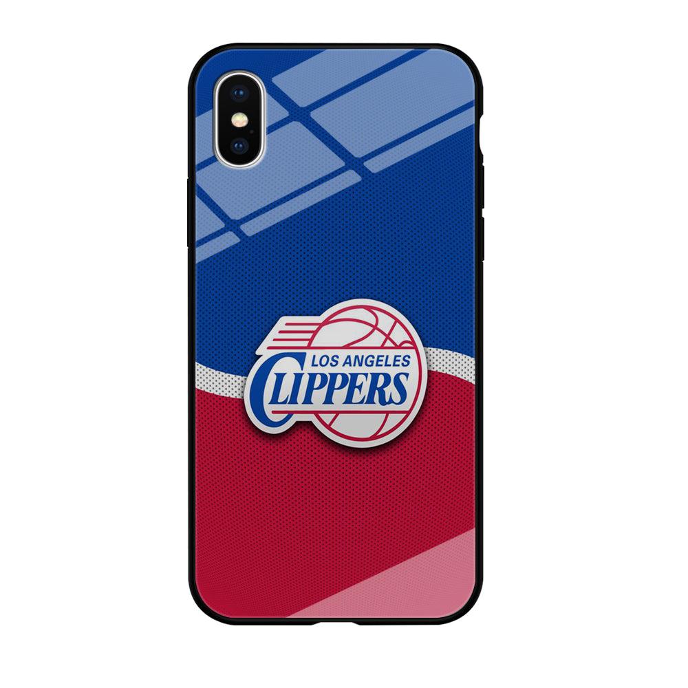 NBA Los Angeles Clippers Basketball 002 iPhone X Case-Tempered Glass Case-Xtracase