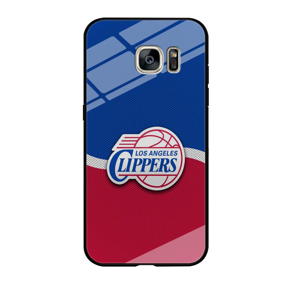 NBA Los Angeles Clippers Basketball 002 Samsung Galaxy S7 Edge Case-Tempered Glass Case-Xtracase
