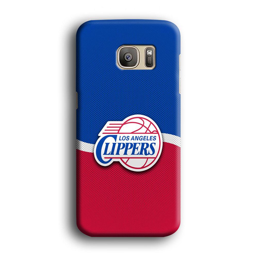NBA Los Angeles Clippers Basketball 002 Samsung Galaxy S7 Edge Case-Plastic / Full Wrap (3D Case)-Xtracase