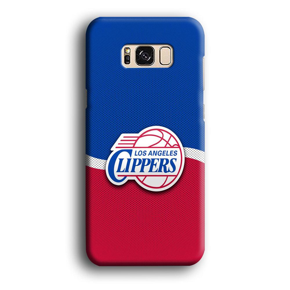 NBA Los Angeles Clippers Basketball 002 Samsung Galaxy S8 Case-Plastic / Full Wrap (3D Case)-Xtracase
