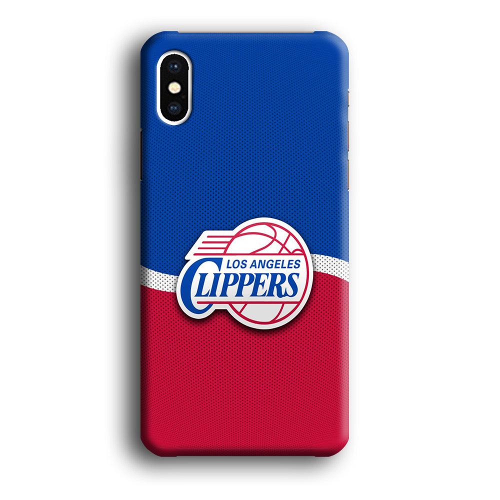 NBA Los Angeles Clippers Basketball 002 iPhone X Case-Plastic / Full Wrap (3D Case)-Xtracase