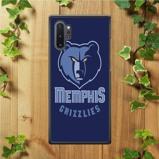 NBA Memphis Grizzlies Basketball 001 Samsung Galaxy Note 10 Plus Case-Rubber / Black (2D Case)-Xtracase