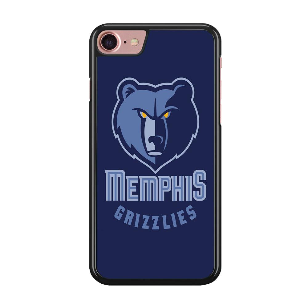 NBA Memphis Grizzlies Basketball 001 iPhone SE 2020 Case-Rubber / Black (2D Case)-Xtracase