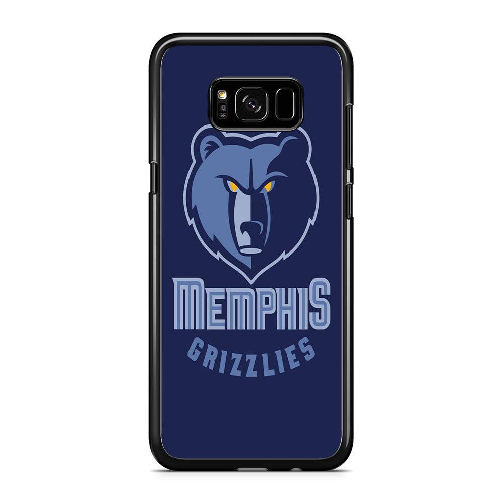 NBA Memphis Grizzlies Basketball 001 Samsung Galaxy S8 Plus Case-Rubber / Black (2D Case)-Xtracase