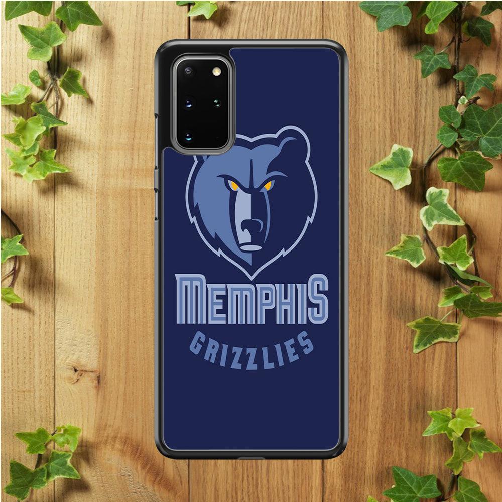 NBA Memphis Grizzlies Basketball 001 Samsung Galaxy S20 Plus Case-Rubber / White (2D Case)-Xtracase