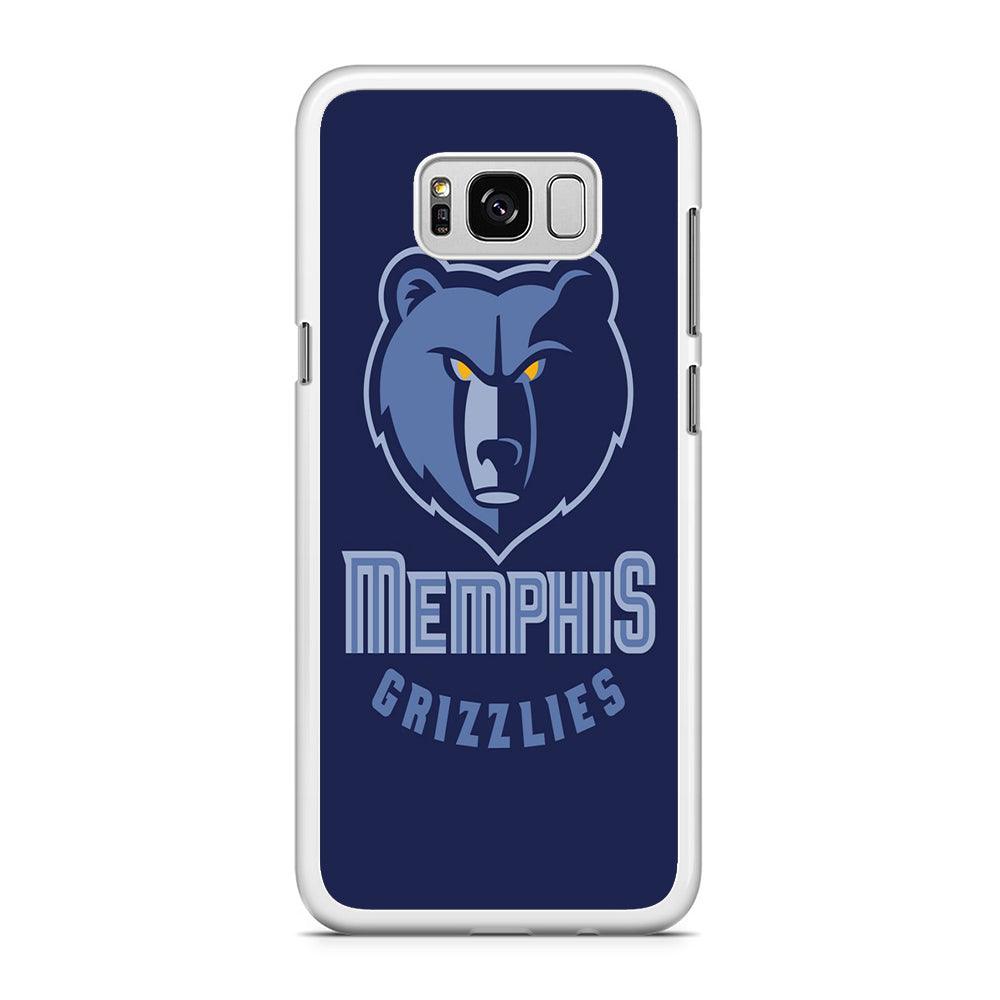 NBA Memphis Grizzlies Basketball 001 Samsung Galaxy S8 Plus Case-Rubber / White (2D Case)-Xtracase