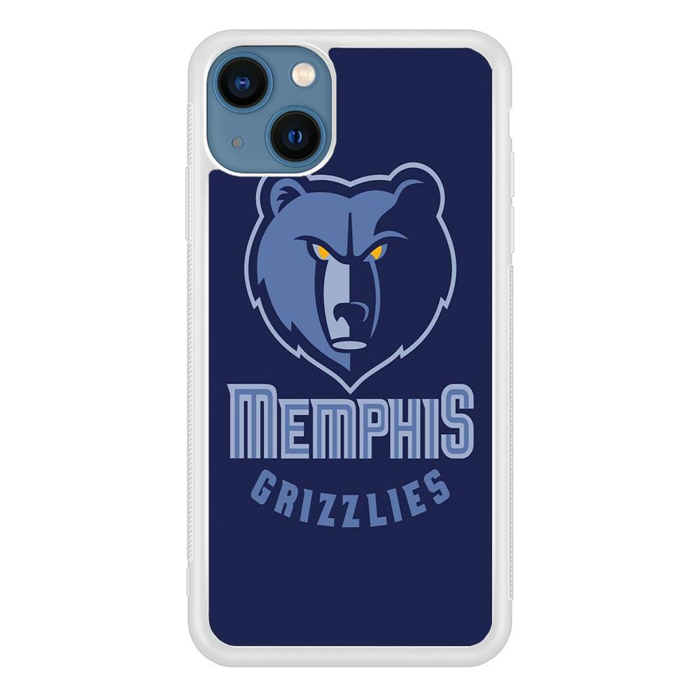 NBA Memphis Grizzlies Basketball 001 iPhone 13 Mini Case-Rubber / White (2D Case)-Xtracase