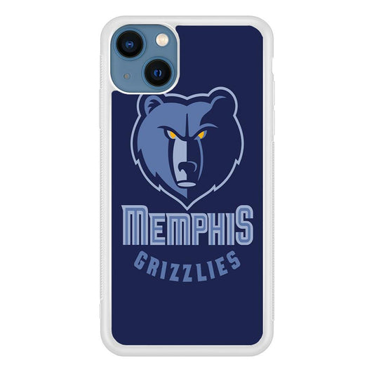 NBA Memphis Grizzlies Basketball 001 iPhone 13 Mini Case-Rubber / White (2D Case)-Xtracase