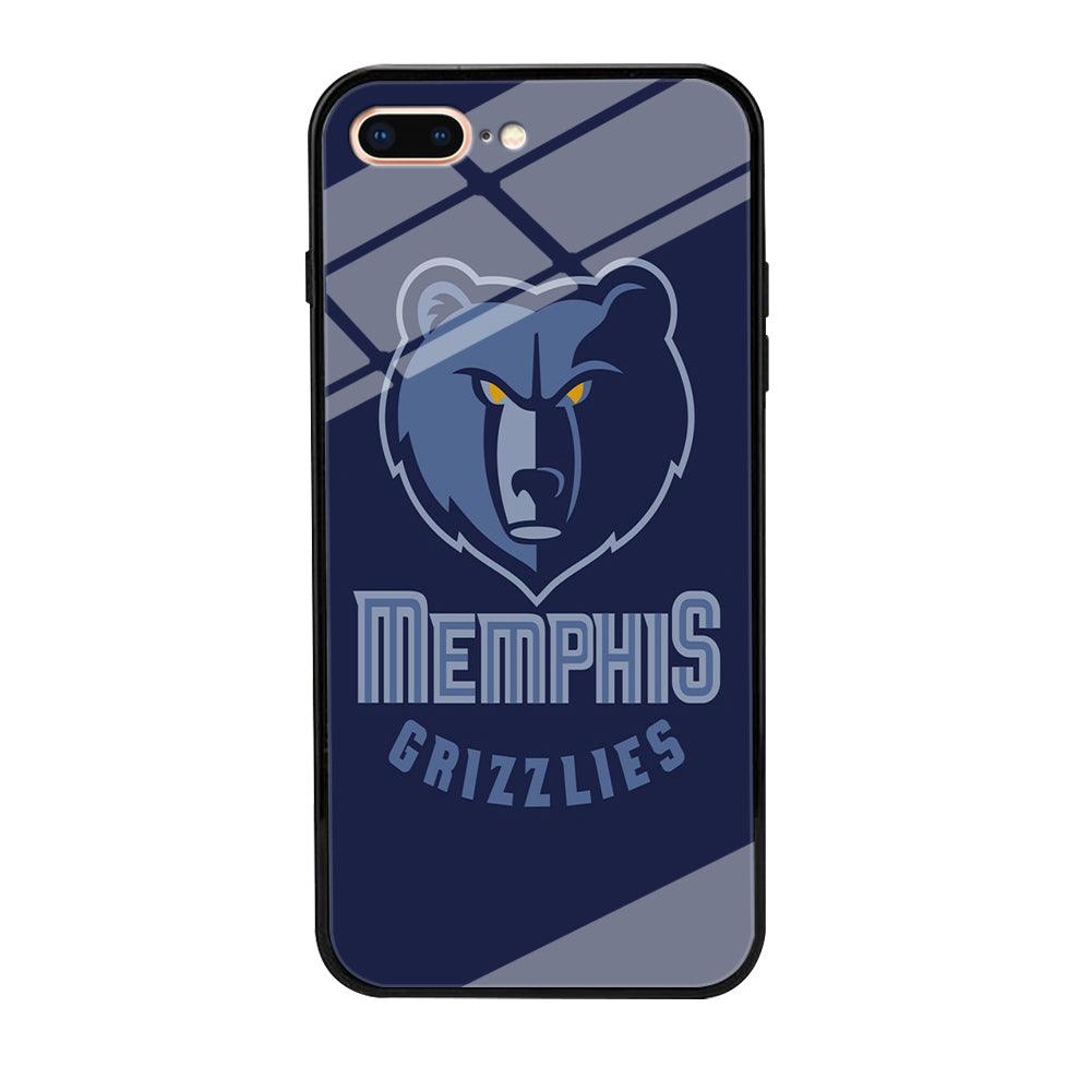 NBA Memphis Grizzlies Basketball 001 iPhone 8 Plus Case-Tempered Glass Case-Xtracase
