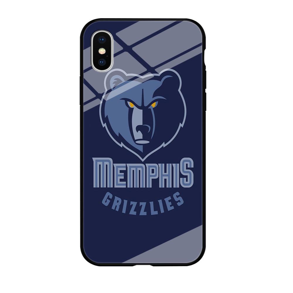 NBA Memphis Grizzlies Basketball 001 iPhone Xs Case-Tempered Glass Case-Xtracase