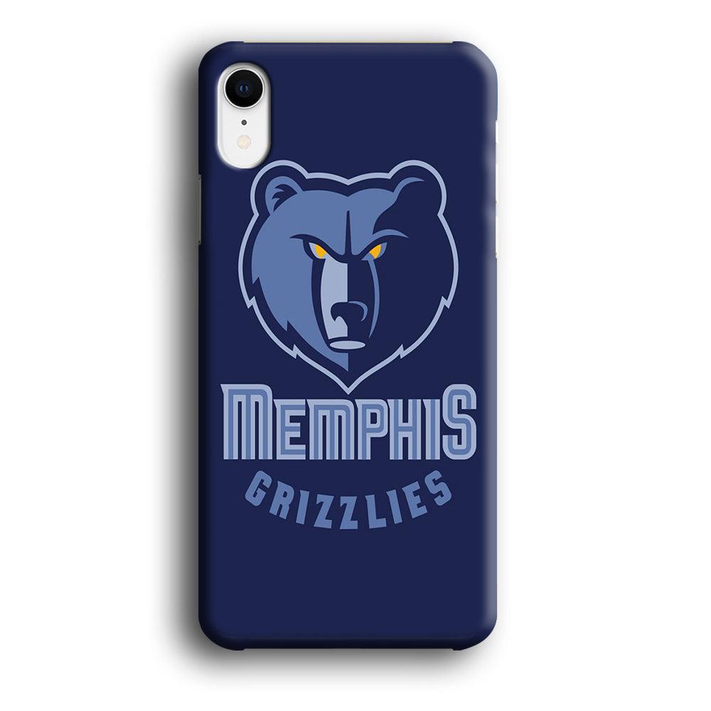 NBA Memphis Grizzlies Basketball 001 iPhone XR Case-Plastic / Full Wrap (3D Case)-Xtracase
