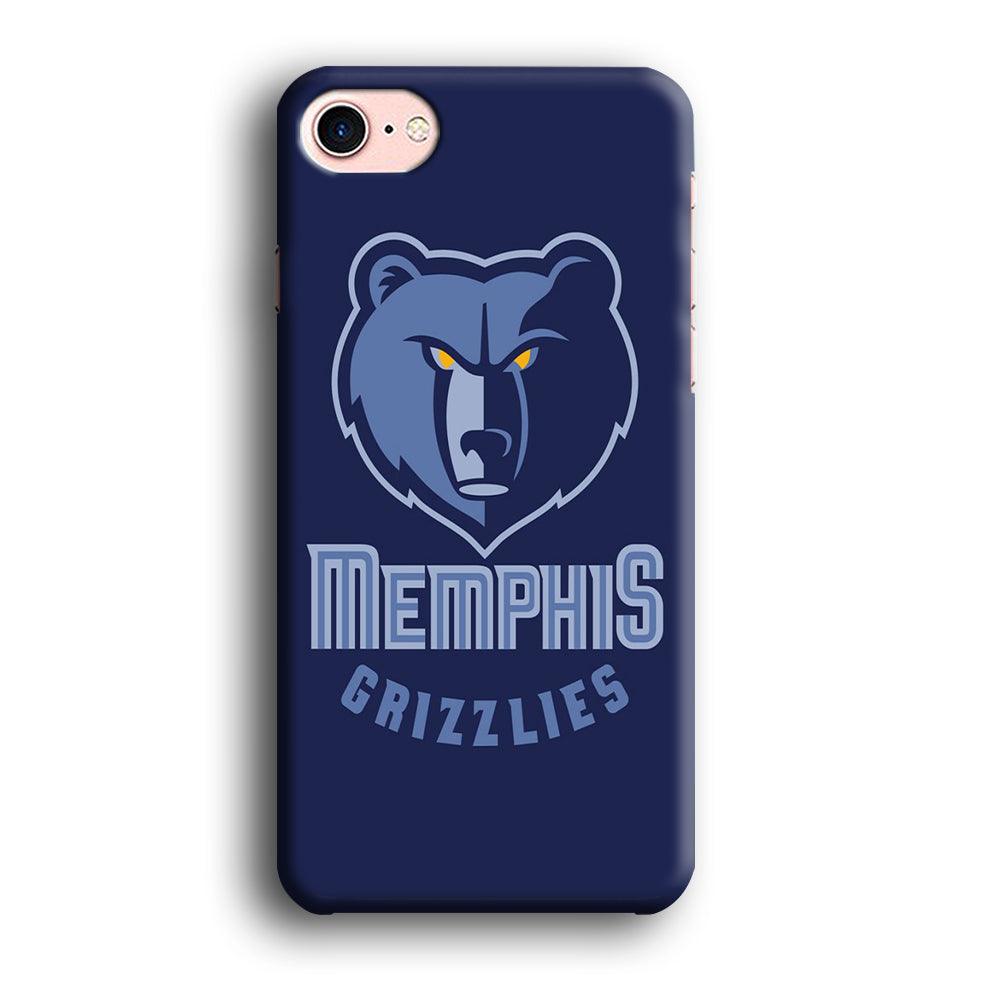 NBA Memphis Grizzlies Basketball 001 iPhone 8 Case-Plastic / Full Wrap (3D Case)-Xtracase