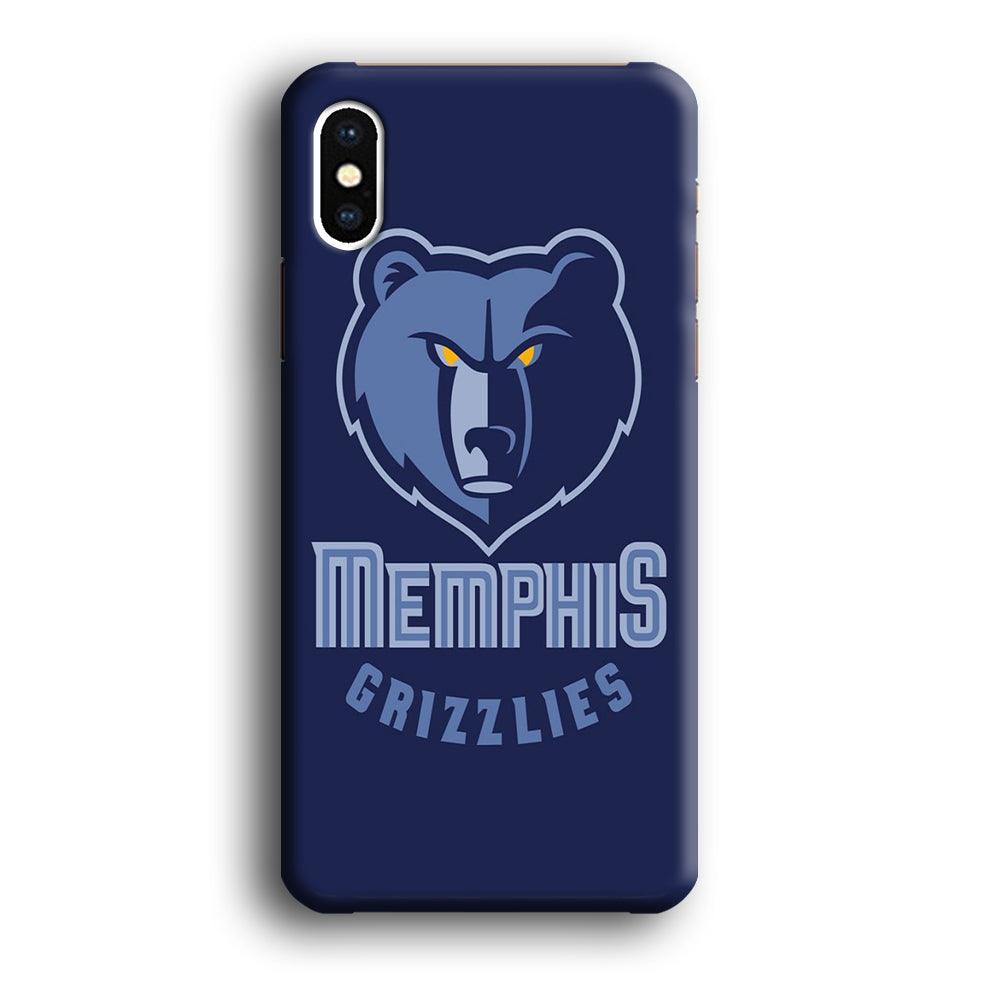 NBA Memphis Grizzlies Basketball 001 iPhone X Case-Plastic / Full Wrap (3D Case)-Xtracase