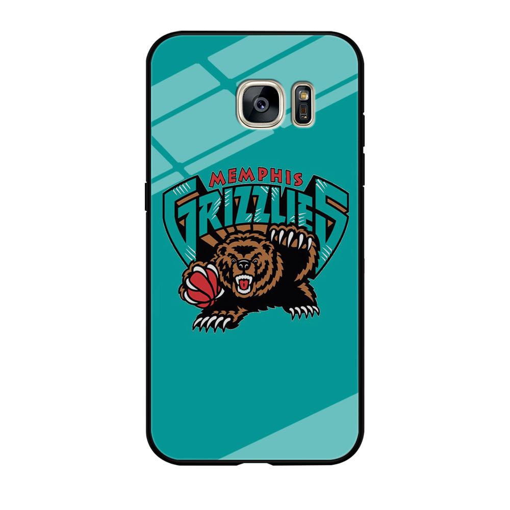 NBA Memphis Grizzlies Basketball 002 Samsung Galaxy S7 Edge Case-Tempered Glass Case-Xtracase