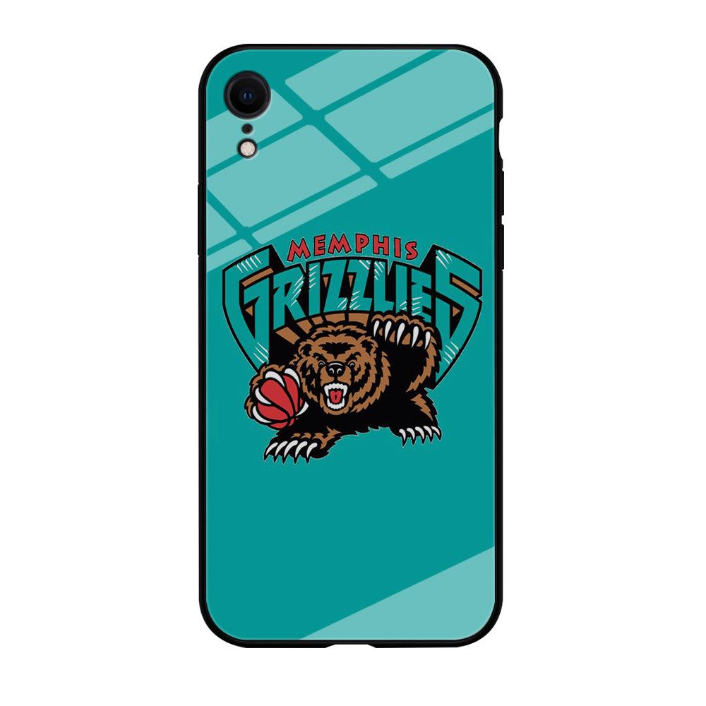 NBA Memphis Grizzlies Basketball 002 iPhone XR Case-Tempered Glass Case-Xtracase