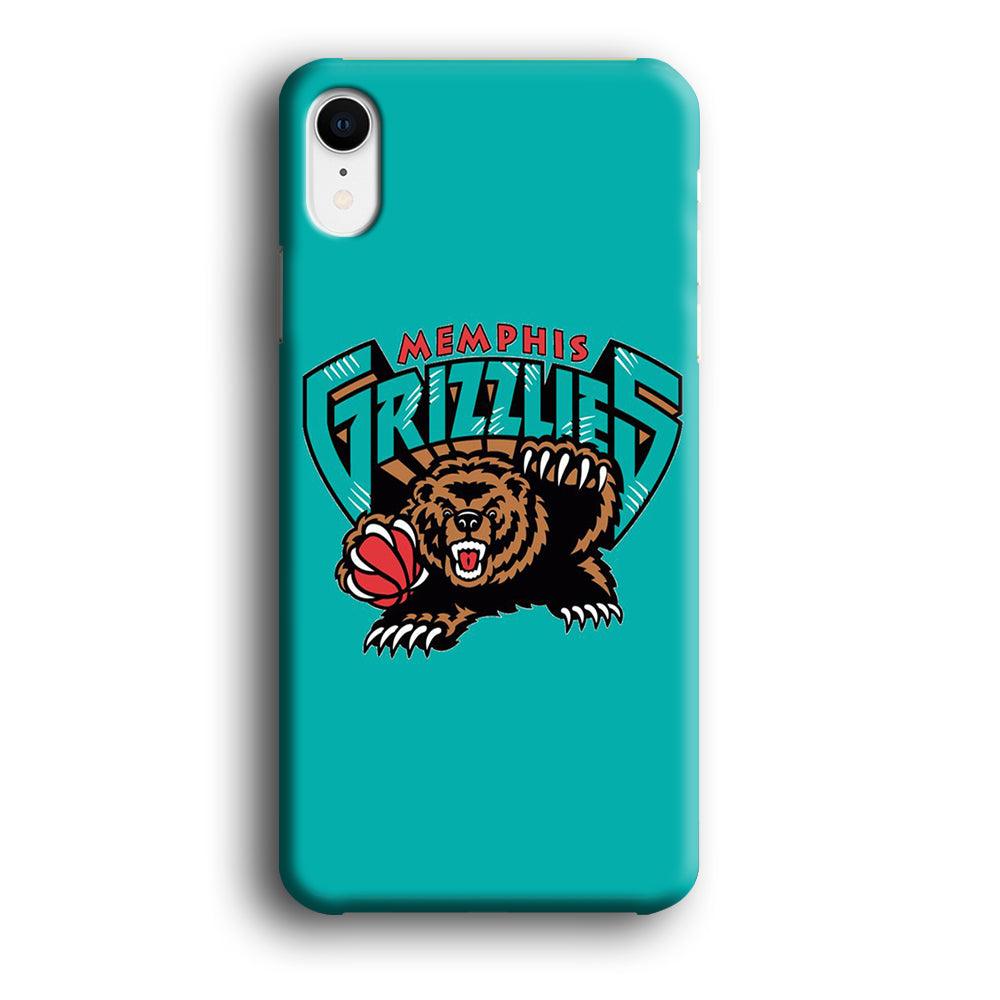 NBA Memphis Grizzlies Basketball 002 iPhone XR Case-Plastic / Full Wrap (3D Case)-Xtracase