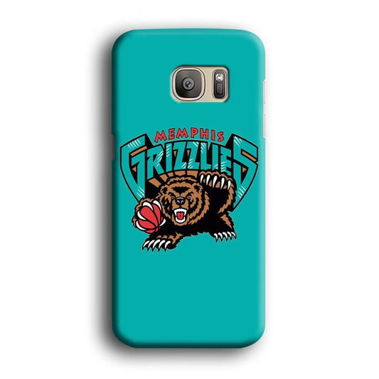 NBA Memphis Grizzlies Basketball 002 Samsung Galaxy S7 Edge Case-Plastic / Full Wrap (3D Case)-Xtracase