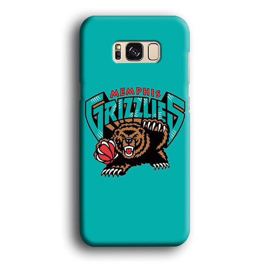 NBA Memphis Grizzlies Basketball 002 Samsung Galaxy S8 Case-Plastic / Full Wrap (3D Case)-Xtracase