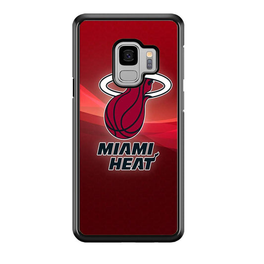 NBA Miami Heat Basketball 001 Samsung Galaxy S9 Case-Plastic / Full Wrap (3D Case)-Xtracase