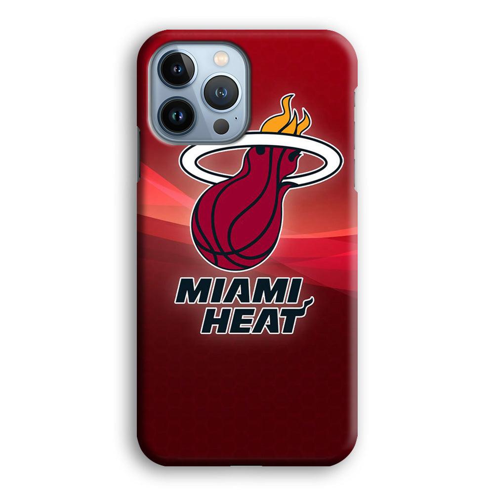 NBA Miami Heat Basketball 001 iPhone 13 Pro Case-Plastic / Full Wrap (3D Case)-Xtracase