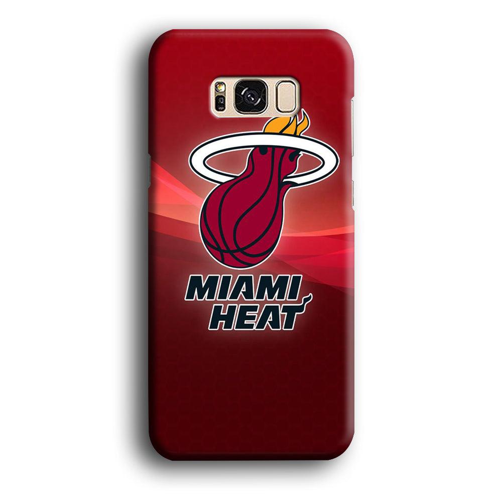 NBA Miami Heat Basketball 001 Samsung Galaxy S8 Case-Plastic / Full Wrap (3D Case)-Xtracase