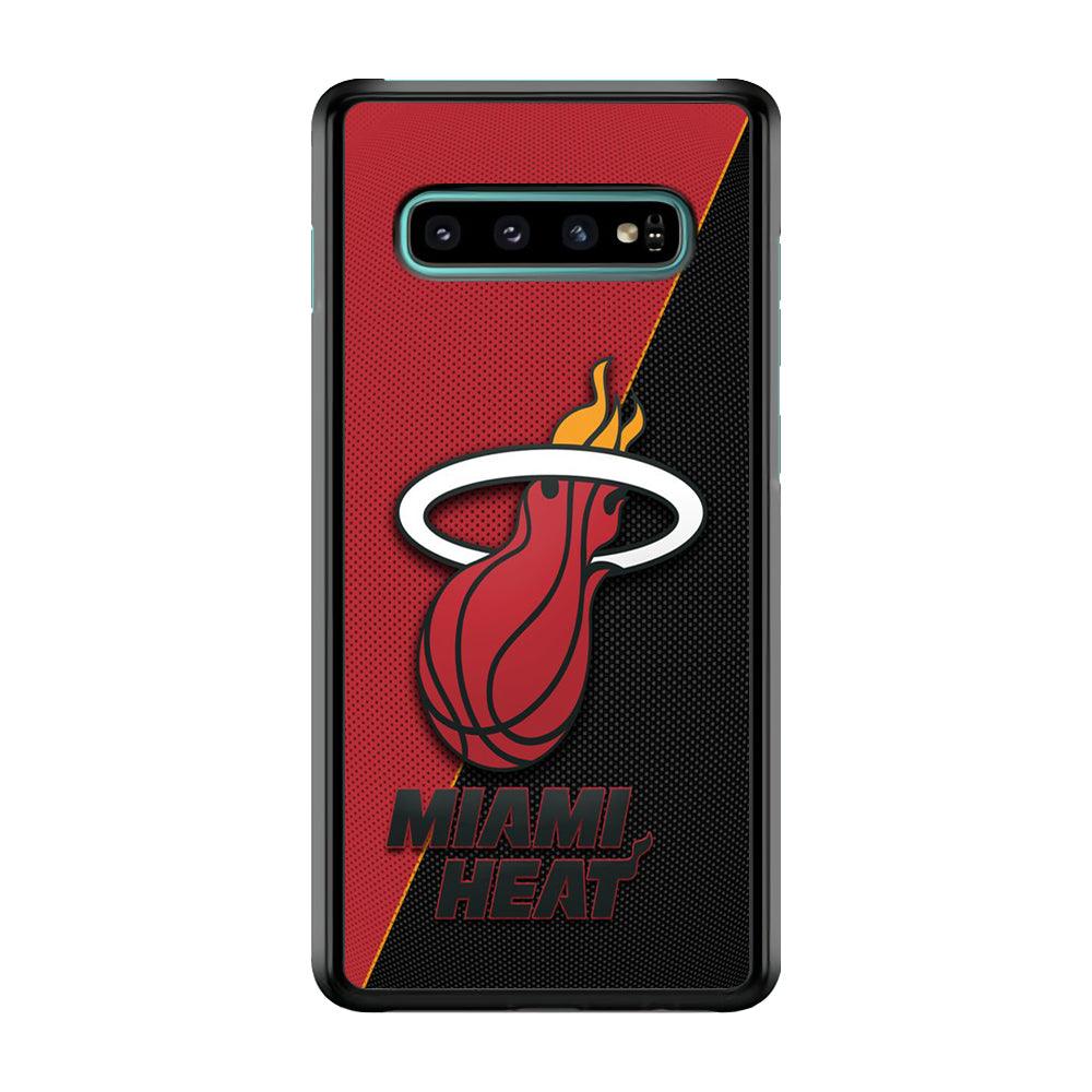 NBA Miami Heat Basketball 002 Samsung Galaxy S10 Plus Case-Plastic / Full Wrap (3D Case)-Xtracase