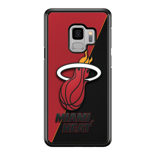 NBA Miami Heat Basketball 002 Samsung Galaxy S9 Case-Plastic / Full Wrap (3D Case)-Xtracase