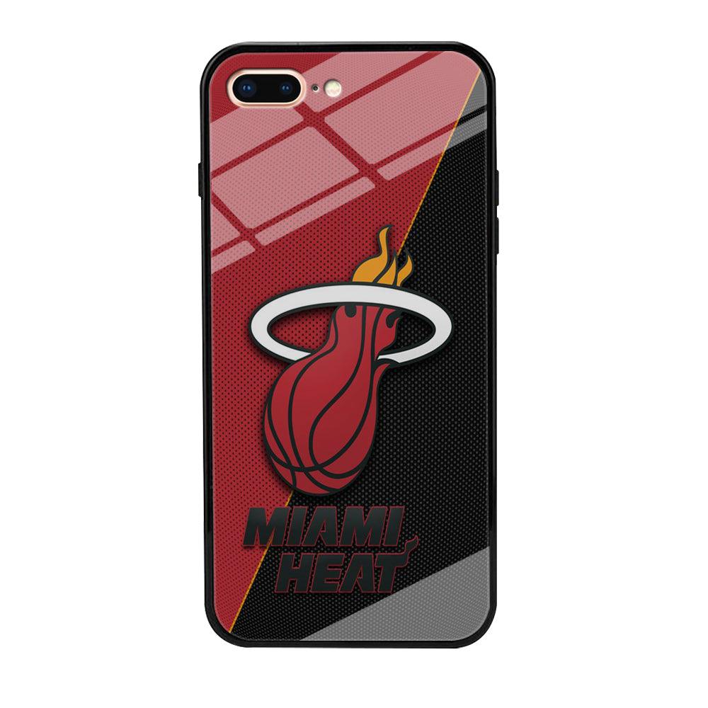 NBA Miami Heat Basketball 002 iPhone 8 Plus Case-Tempered Glass Case-Xtracase