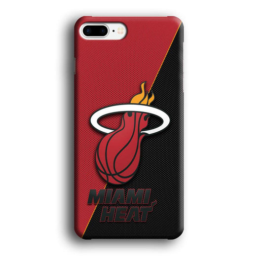 NBA Miami Heat Basketball 002 iPhone 8 Plus Case-Plastic / Full Wrap (3D Case)-Xtracase